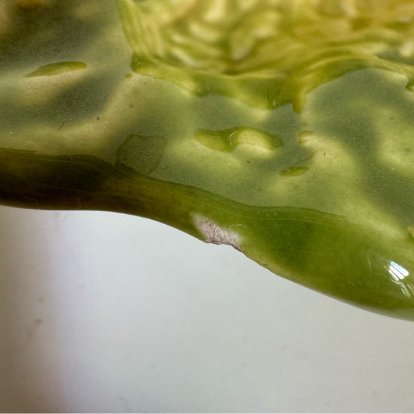 Vintage Italian Majolica Pottery Multi Coloured Cabbage Leaf Bowl - Picture 3 of 11